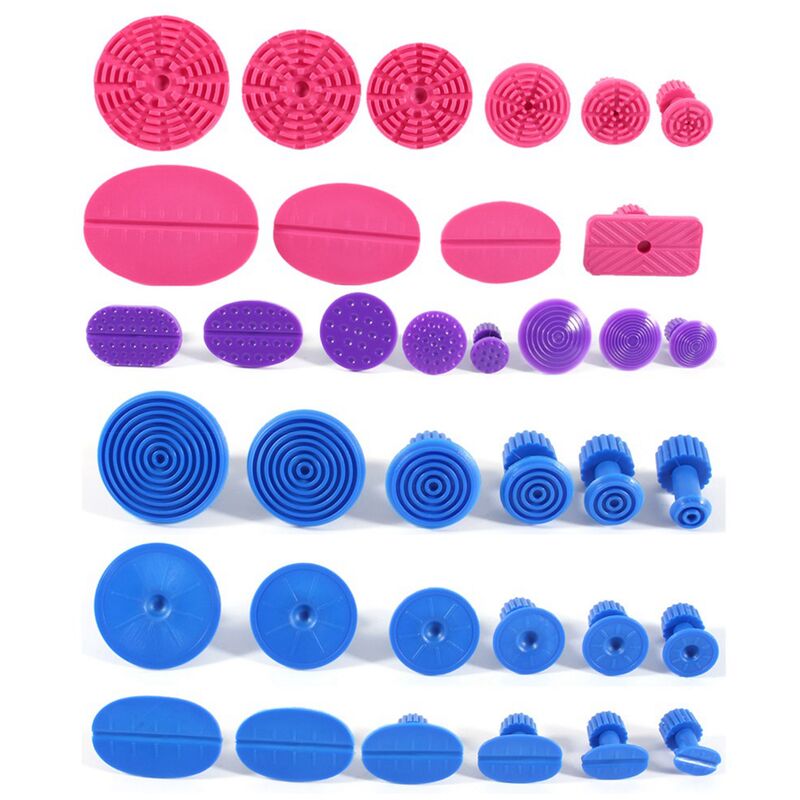 Eosnow Outils de débosselage sans peinture pour carrosserie automobile, Kits de retrait d'onglets d'extraction de colle 36 pièces