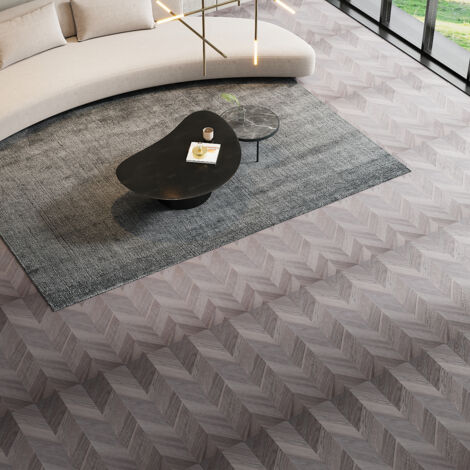 36Pcs Chevron Self-Adhesive PVC Flooring Planks