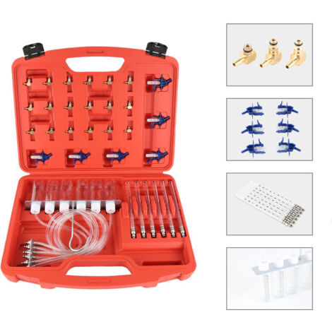 36pcs Injecteur diesel Testeur de rampe commune Les injecteurs vérifient le débit de retour