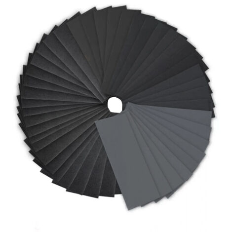 36pcs papier abrasif humide et sec voiture ponçage bois métal outil de polissage ensemble