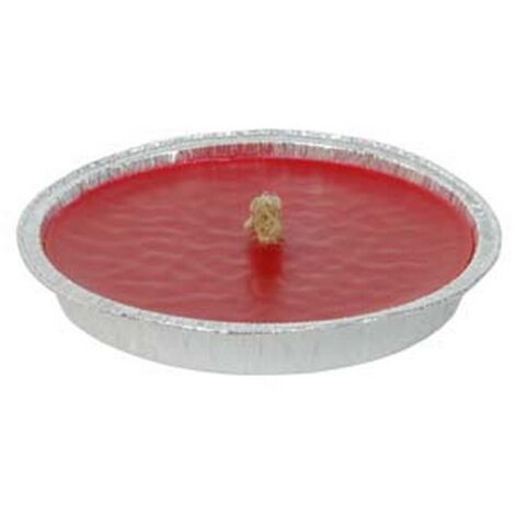 36PZ CITRONELLA GRANDE ROSSA IN CIOTOLA DI ALLUMINIO - ø cm.17,5x2,5h.