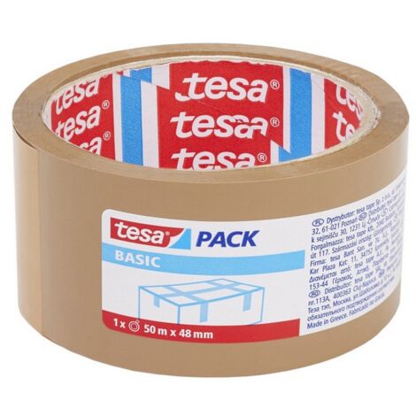 36ROTOLI NASTRO DA IMBALLO BASIC mm. 48x50 mt. col. Avana