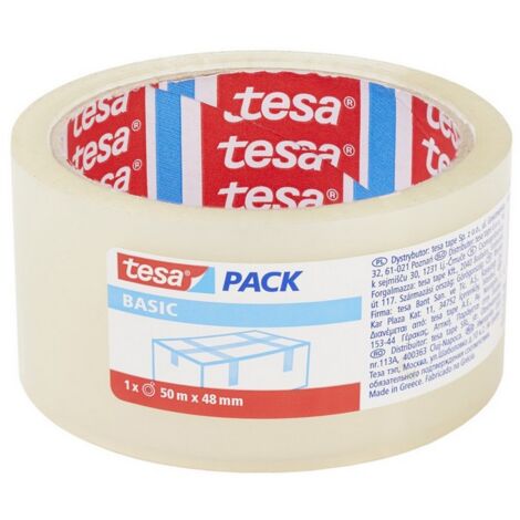 36ROTOLI NASTRO DA IMBALLO BASIC mm. 50x66 mt. col. Trasparente