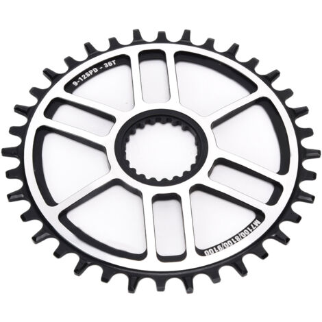 36T Aluminiumlegierung Direct-Mount 12-Gang Fahrradkettenblatt für einzelne Scheibenbremsen, kompatibel mit Shimano M7100 M8100 M9100