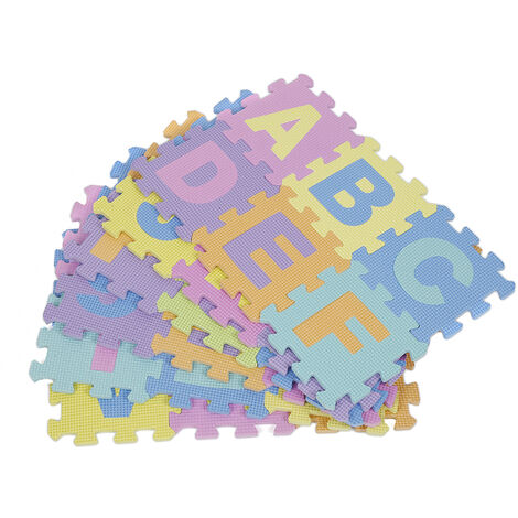36tlg. Tappetino per bambini Tappeto Puzzle in EVA Antiscivolo
