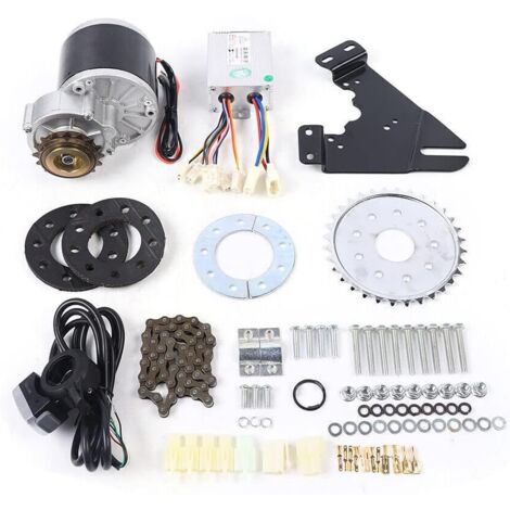 36V 350W Kit moteur gauche pour vélo électrique Kit de conversion pour vélo de montagne avec accélérateur au pouce, convient à la plupart des vélos courants