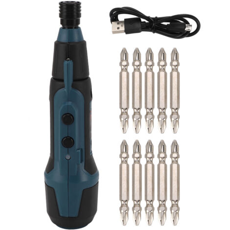 3.6V Electric Screwdriver with Flashlight Lithium Battery Powered Portable Rotary Screwdriver and Bit Set