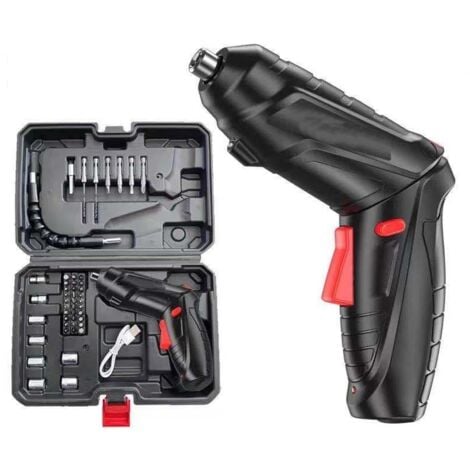 3.6V Mini Electric Screwdriver Set Lithium Battery Rechargeable USB Cordless Drill DIY Multifunctional Household Tools