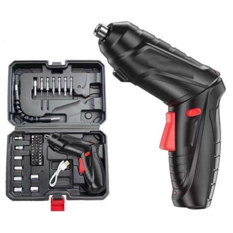3.6V Mini Tournevis électrique Ensemble Batterie au Lithium Rechargeable USB perceuse sans Fil Bricolage Outils ménagers multifonctionnels
