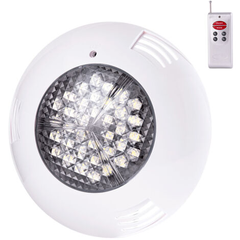 36W RGB LED Poolstrahler mit Fernbedienung Ø295mm 30.000H Aufputzmontage [WR-295-2AS-36W-RGB]