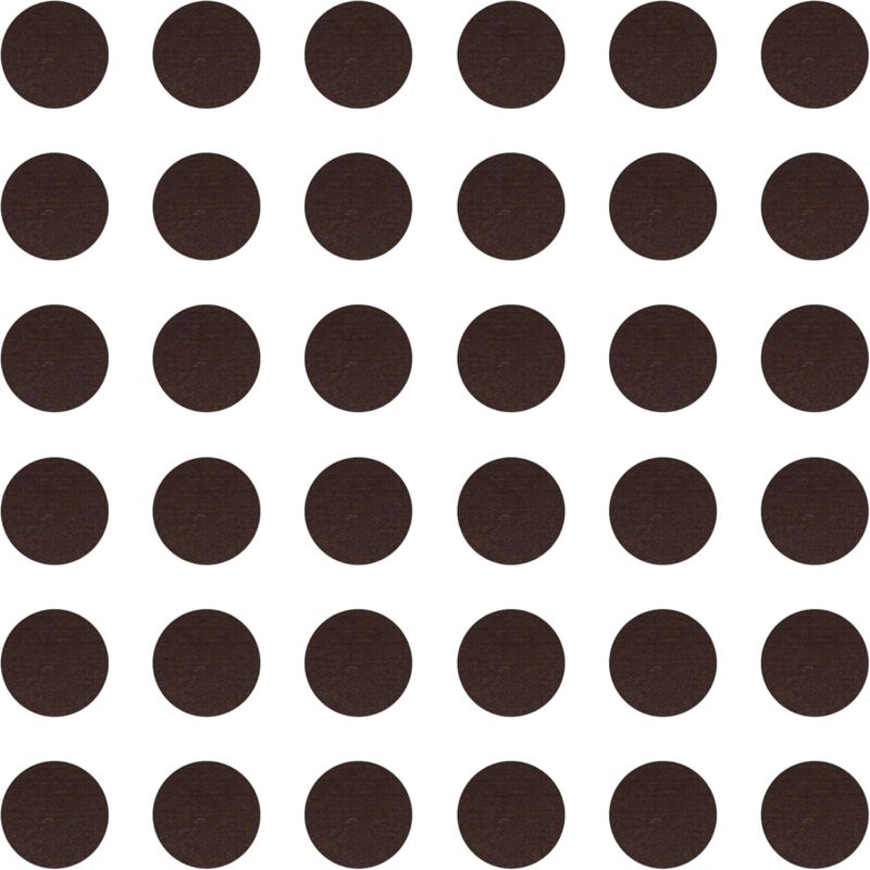 Cyclingcolors - 36x Cache vis adhésif autocollant diamètre 25mm protection bouchon trou obturateur meuble table chaise maison, Chocolat marron foncé