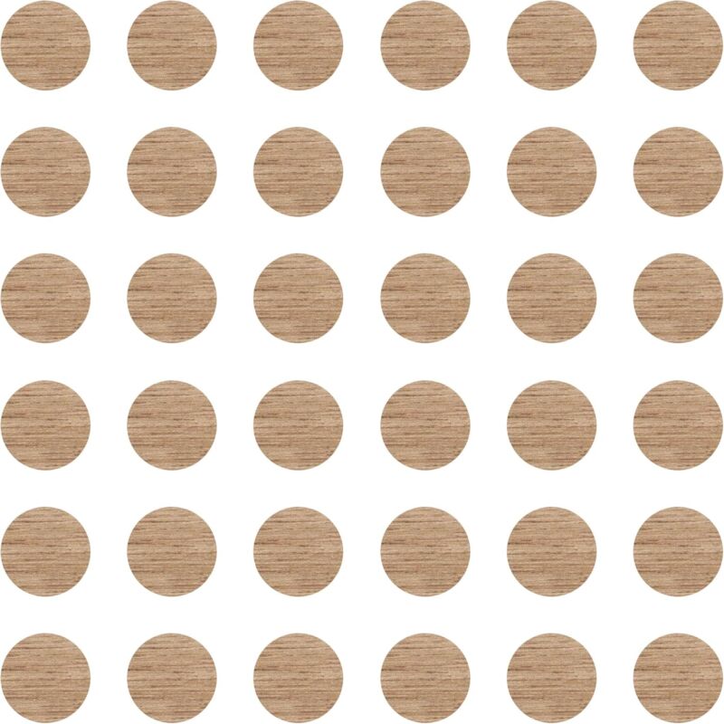 Cyclingcolors - 36x Cache vis adhésif autocollant diamètre 25mm protection bouchon trou obturateur meuble table chaise maison, Chêne doré
