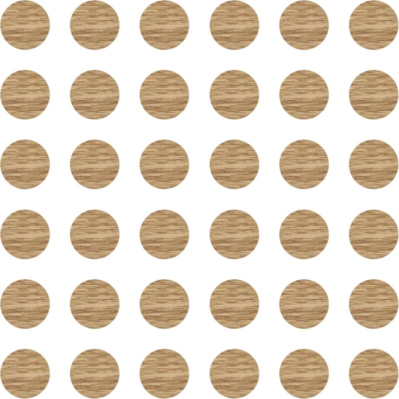 Cyclingcolors - 36x Cache vis adhésif autocollant diamètre 25mm protection bouchon trou obturateur meuble table chaise maison, Chêne américain