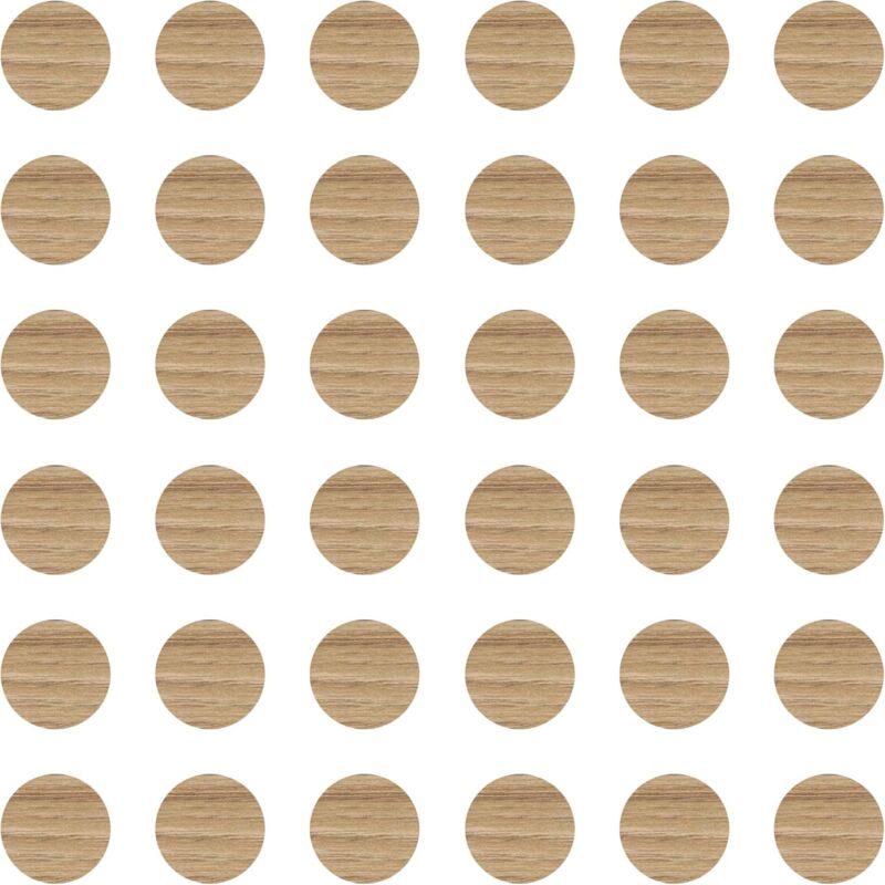 Cyclingcolors - 36x Cache vis adhésif autocollant diamètre 25mm protection bouchon trou obturateur meuble table chaise maison, Chêne sauvage