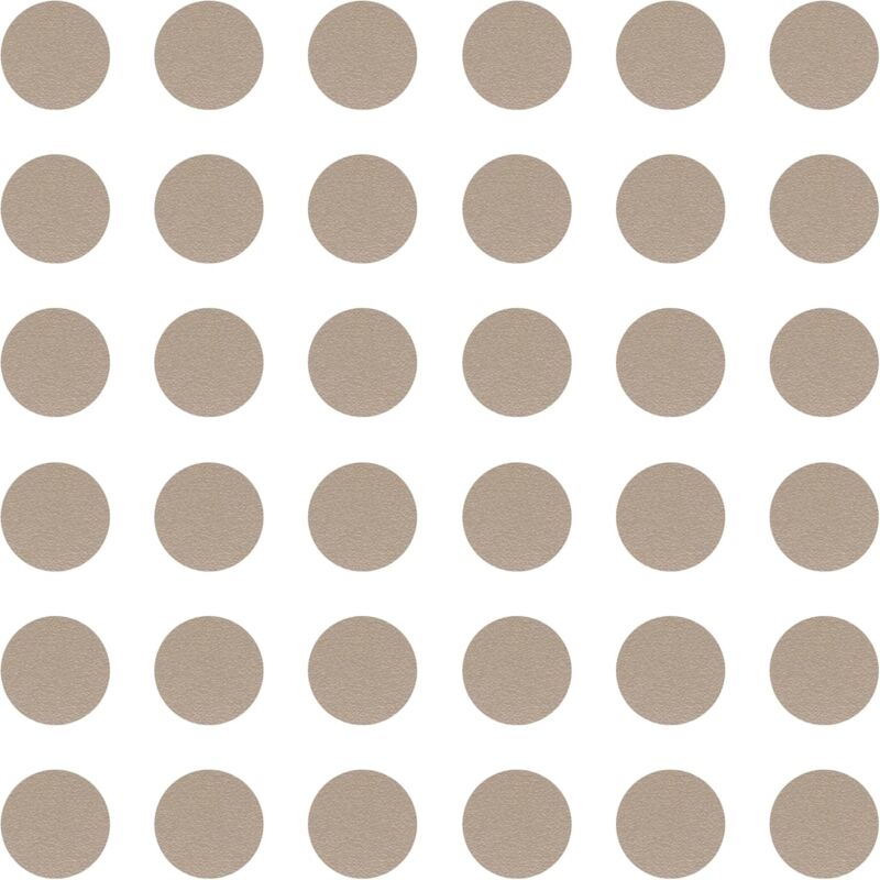 Cyclingcolors - 36x Cache vis adhésif autocollant diamètre 25mm protection bouchon trou obturateur meuble table chaise maison, Cappuccino