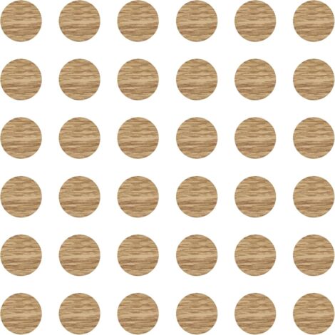 36x Cache vis adhésif autocollant diamètre 25mm protection bouchon trou obturateur meuble table chaise maison, Chêne américain