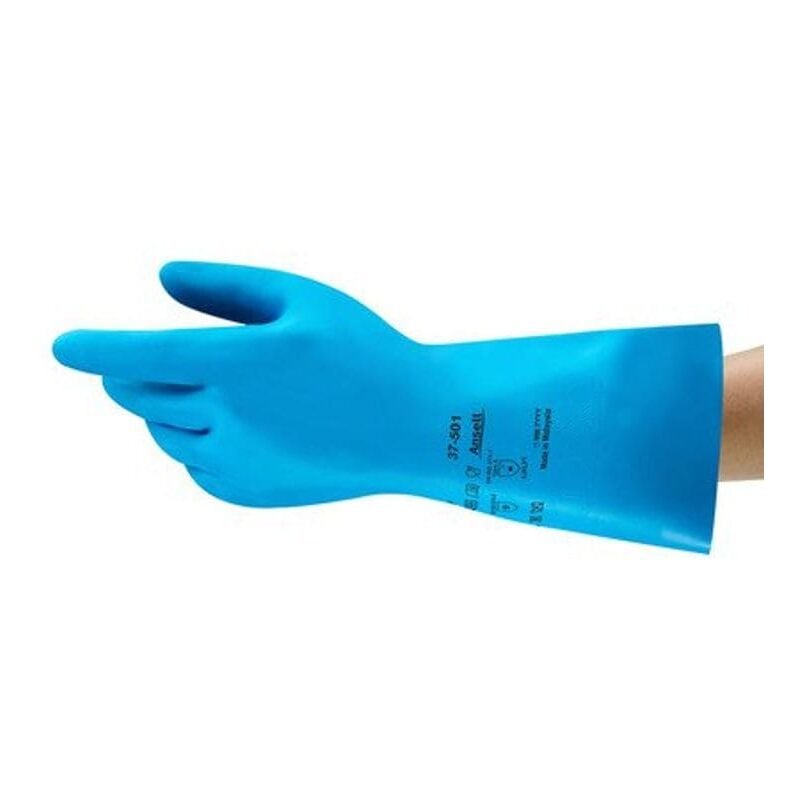 37-501 VersaTouch Blue Nitrile Gloves - Size 8-1/2 - Ansell