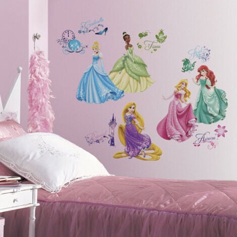 37 Stickers Princesses Disney Royal Repositionnables