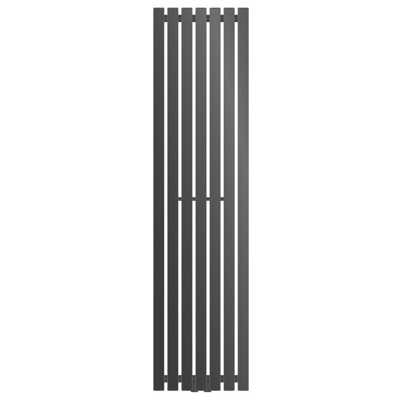Luxebath - ecd Germany Radiateur Stella Non Électrique - 370 x 1400 mm - Anthracite - Connexion Central - sans Kit de Raccordement - Design Panneau