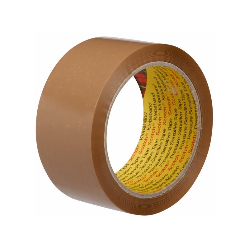 Scotch Scotch Box Sealing Tape 371, Buff, 48 mm x 132 m