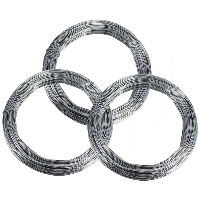 375 m fil de tension de 3,0 mm pour clôture de protection contre la faune sauvage, clôture forestière, clôture de pâturage, grillage noué