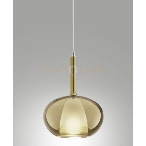 3787-50-189 EDISON VETRO ORO D.22CM COMPLETO CAVO X KIT LUCI