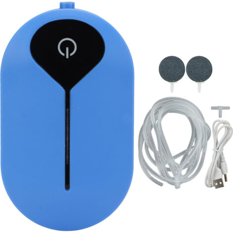 3,7V 3600mAh Wiederaufladbare tragbare USB-Sauerstoffpumpe mit Ausströmerstein für Gartenteiche und Aquarien