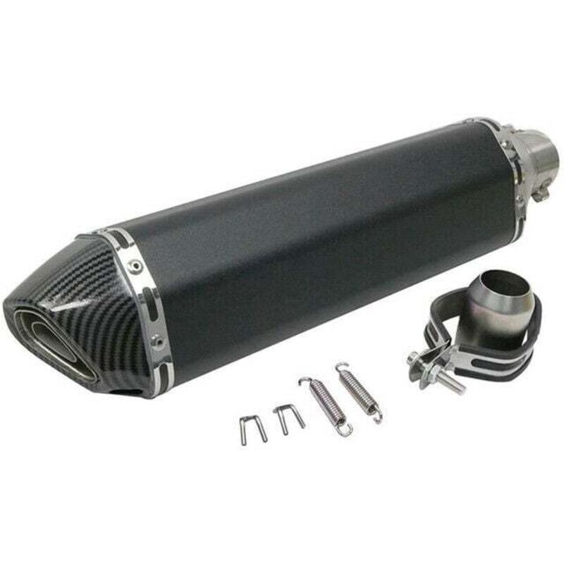38-51mm 47cm En Acier Inoxydable Universel Échappement De Moto Échappement Modifié Moufle D'échappement Fit pour La Plupart Des Styles De Moto 1 - 1
