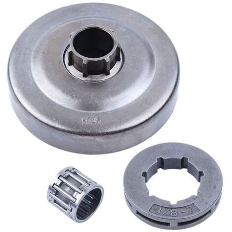 38-7 dents Tambour d'embrayage à chaîne Cage d'aiguille de jante de pignon pour Husqvarna 445 450 E 345 340 346XP 350 351 353
