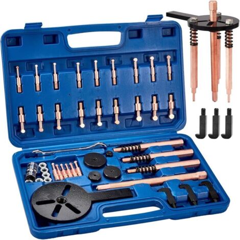 38-in-1 Kit Extracteur de Roulement Interieur Exterieur, Arrache Roulement à Trois Bras en Acier Rouge, Outil Roulement a Bille, Extracteurs et Séparateurs avec Crochet de Traction