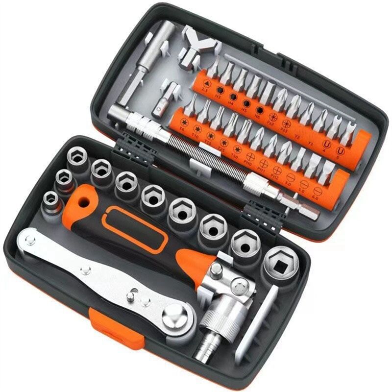 Image of 38-In-1 Ratsche Schraubendreher Wrench Set Hause Maschine Reparatur Knopf Multi-Directional