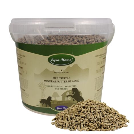 3,8 kg Lyra Horse® Multivital Mineralfutter Klassik im Eimer