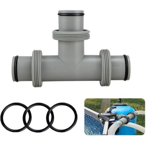 38-mm-Pool-T-Stück, Pool-T-Stück, Pool-Schlauchverbinder für 38-mm-Schläuche, Anschlussset für Intex- und Coleman-Pools