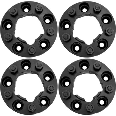 38-mm-Spurverbreiterungen, passend für Land Rover Defender, Disco1, Range Rover Classic. T1. Schwarz