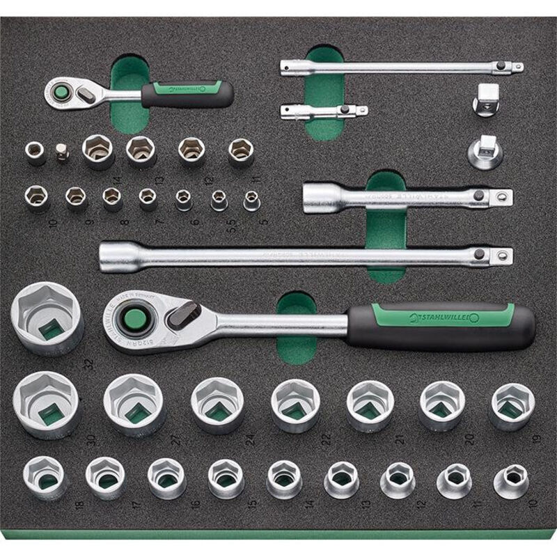 Module d'outils 2/3 Douilles 1/4+1/2 TCS1 821/38 Stahlwille