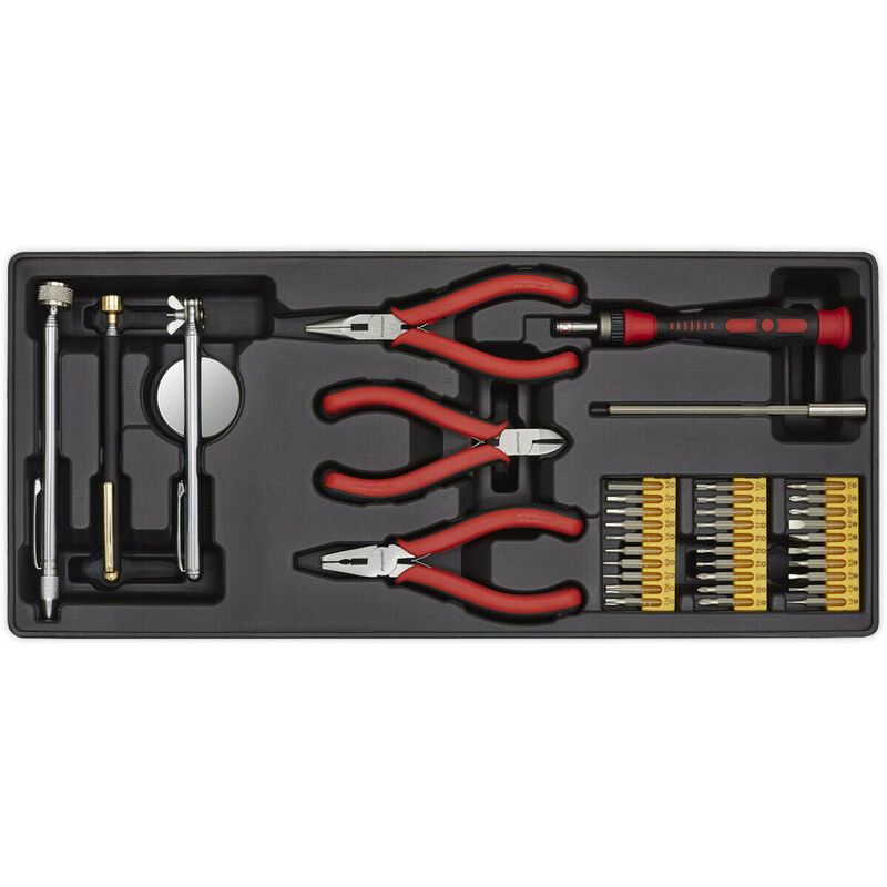 Loops - 38 Piece premium Precision & Pick Up Tool Set with Modular Tool Tray - Organizer