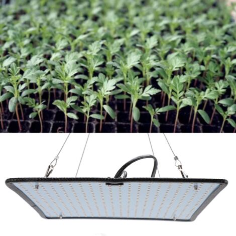 38-W-LED-Pflanzenlampe mit voller Lichtleistung – 500 LEDs für Zimmerpflanzen und Gewächshäuser – 50.000 Stunden Lebensdauer, Hebekabel