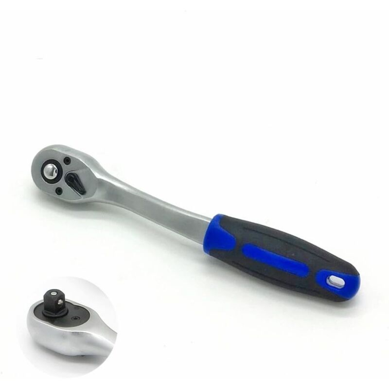 Image of 3/8 Zoll 24-Zahn-Ratschenschlüssel mit Griff, 3/8 Zoll 24-Zahn-Ratschenschlüssel mit Griff