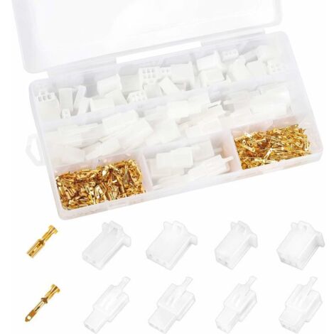 380 pièces 2.8mm connecteur de fil électrique connecteur électrique de voiture connecteur électrique de moto mâle femelle 2 3 4 6 broches connecteur de fil électrique moto assortiment de bornes électr