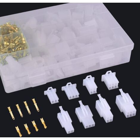 380 piezas de conector eléctrico para motocicleta, 2, 3, 4 y 6 pines, conectores de cable eléctrico automotriz, 2,8 mm, macho y hembra para motocicletas, automóviles, camiones y barcos