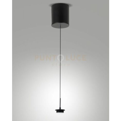3804-45-101 MONTATURA SALI SCENDI NERA COMPLETA CCT 8W - 750 lm- 2700K - 3000K - 4000K 1 LUCE DIMMERABILE