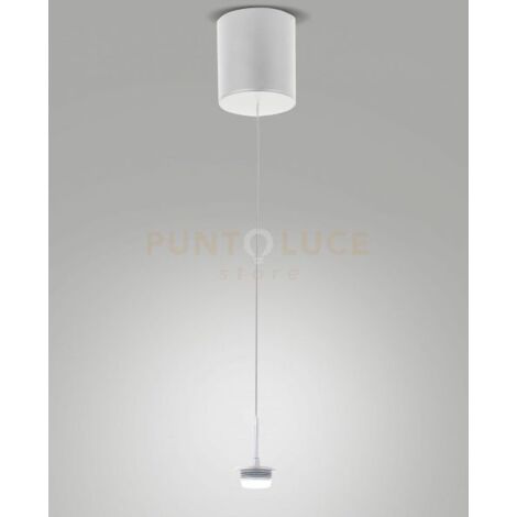 3804-45-102 MONTATURA SALI SCENDI BIANCA COMPLETA CCT 8W - 750 lm- 2700K - 3000K - 4000K 1 LUCE DIMMERABILE
