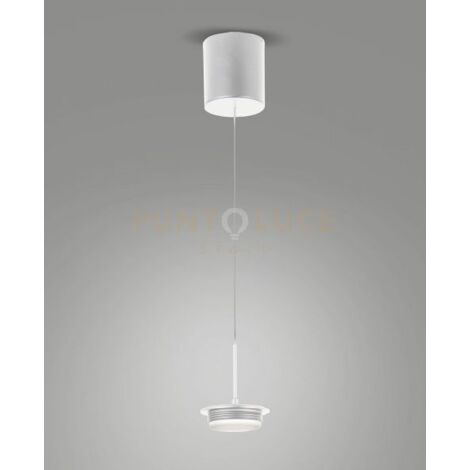 3805-40-102 MONTATURA SALI SCENDI BIANCA COMPLETA A LED CCT 2700K - 3000K - 4000K- 14W - 1510 lm 1 LUCE DIMMERABILE