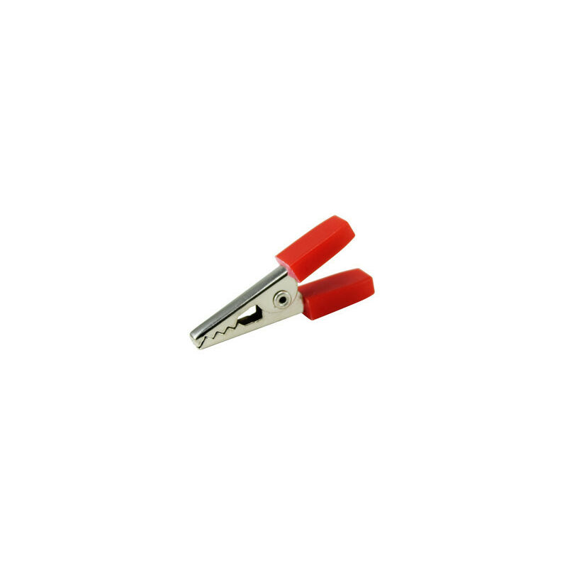 

Mini pinza de cocodrilo con manguitos aislados rojo 38.062/R - Electro Dh