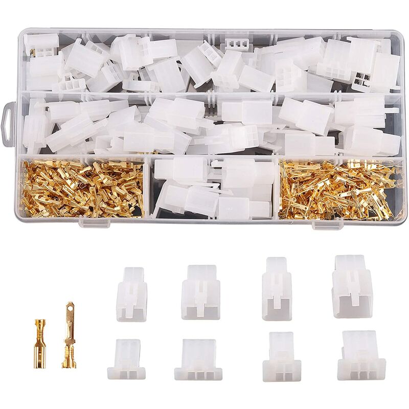 

380PCS 2.8mm Kit de conectores automotrices 2 3 4 6 Pin Kit de conectores de cables eléctricos automotrices para motocicleta Moto Coche Camión