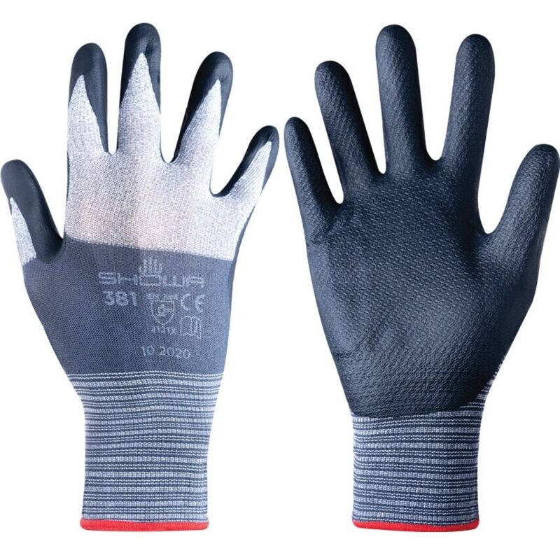 381 Glove Nitrile Palmcoated (s) - Showa