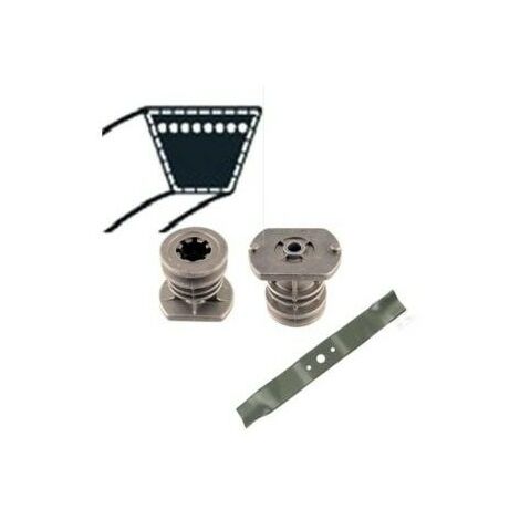 381003381/0 - Kit support de Lame / Lame et courroie pour tondeuse Stiga / CAstelgarden / GGP