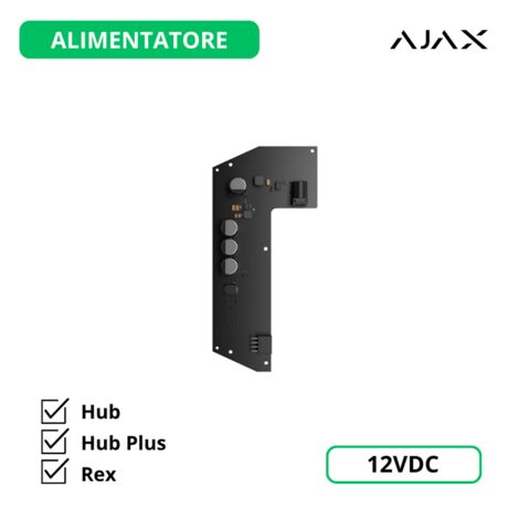 38212 - Jeweller - 12V PSU for Hub/Hub Plus/ReX - 12-V-Netzteil für Hub/Hub plus/rex - Ajax drahtlose Sicherheit