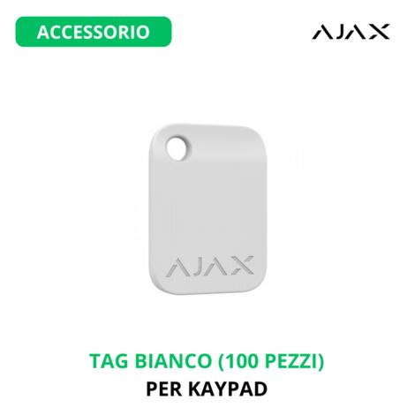 38229 - Jeweller - Tag (100pcs) - Kontaktloser Schlüsselanhänger - Farbe white - Ajax drahtlose Sicherheit