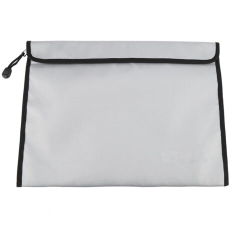 3828CM Fireproof Waterproof Document Bag File Envolope Safe Storage with Zipper Closure